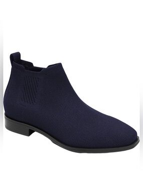 Vivaia Slip-On Navy Square-Toe Ankle Ryan Slip On Boots Size 37